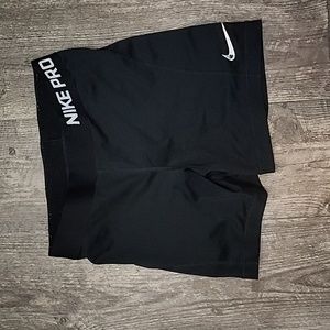 Nike pro volleyball spanx, size small, black